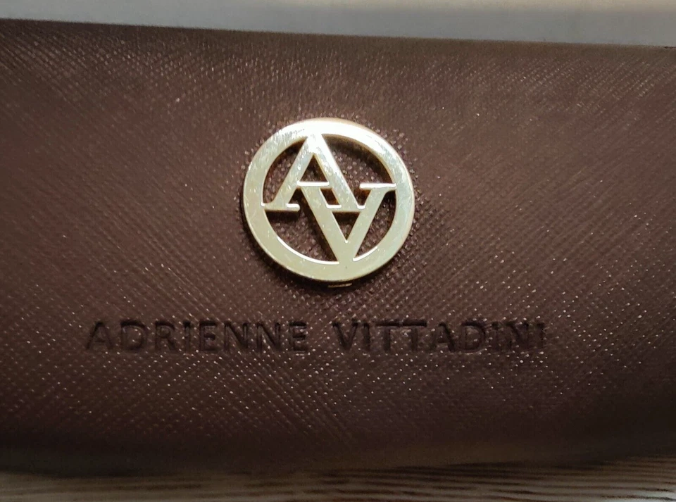 Adrienne Vittadini ~ 仅保护壳 ~ 棕色 ~ 阅读眼镜/眼镜/太阳镜 — 第 2/4 张图片