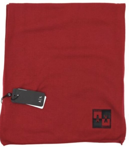 Armani Exchange 80 долларов Мужской шарф Красный Один размер 6590₽