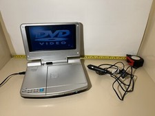 Trutech Go Anywhere 7" DVD Player model PVS12701 w/ Power Cables TESTED, WORKING