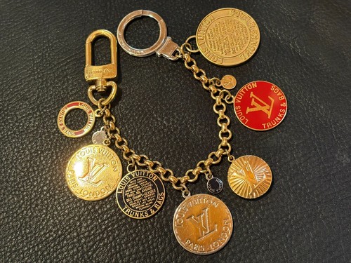 LOUIS VUITTON Bolso Dije Cadena AUTÉNTICOS BAÚLES Y BOLSOS MONEDA RARA Medalla A 791 - Imagen 4 de 19