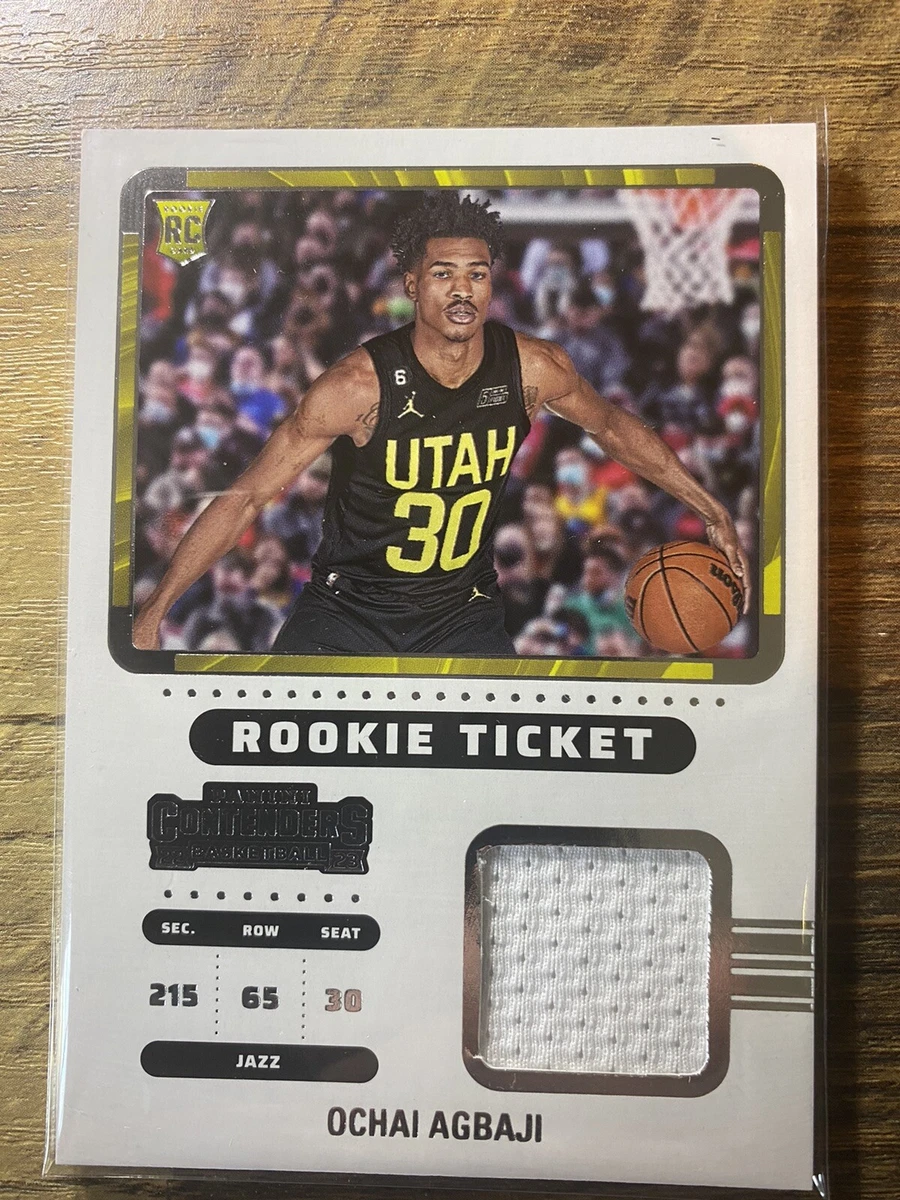 2022-23 PANINI CONTENDERS OCHAI AGBAJI ROOKIE TICKET PATCH CARD