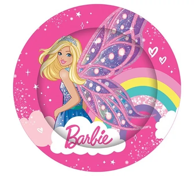 Barbie paper online plates