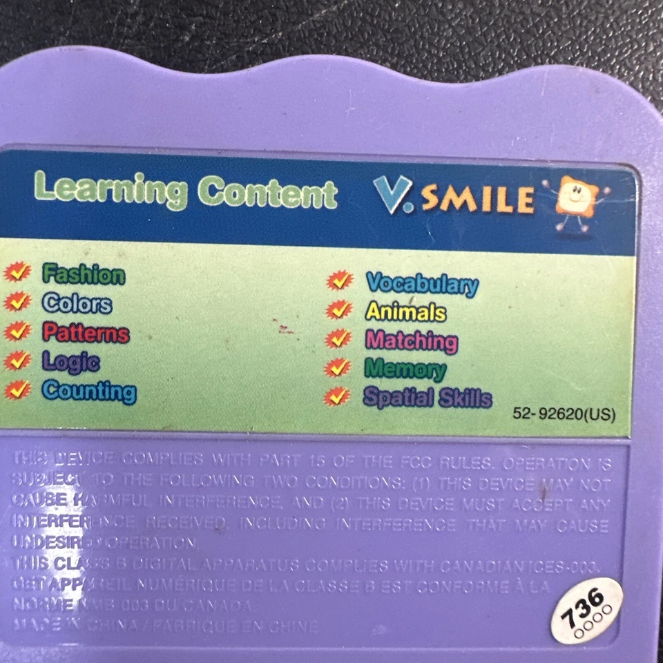 Lil Bratz Friends Fashion And Fun Vtech  V.smile Game Cartridge v Tech v smile  - Image 3 of 3