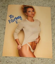 KOURTNEY KELLAR SIGNED 8X10 PHOTO coa LINGERIE MODEL UFC RING GIRL