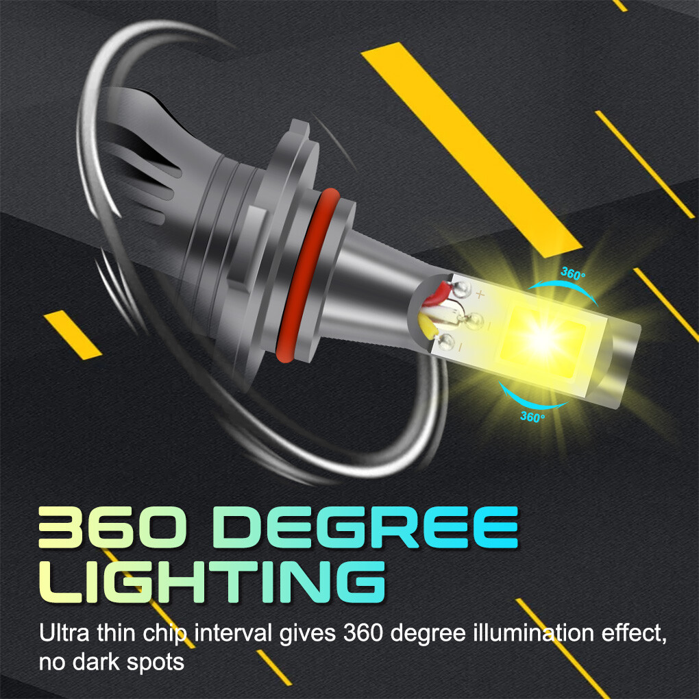 2x 9005 LED DRL Light For Acura ILX TSX MDX TL RL STROBE Yellow