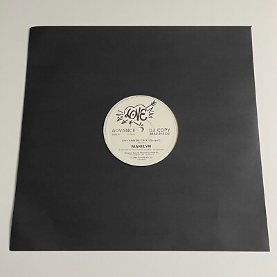 Marilyn - Cry And Be Free (Promo) 12'' Single Vinyl Record - MAZ 212 DJ  EX/EX