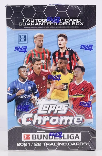 2021/22 Topps Chrome Bundesliga Soccer Hobby Box Factory Sealed