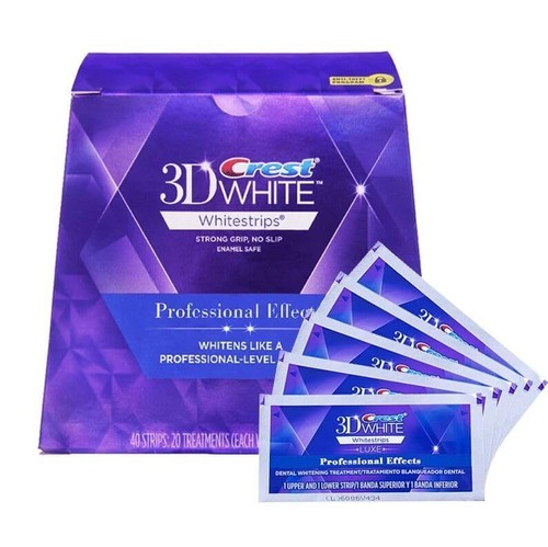 Crest 3D No Slip Whitestrips Professional Effects Teeth Whitening Kit 20 ea - Picture 2 of 8