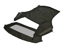 Fits: Ford Mustang Soft Top & NON HEATED Glass 91-93 HAARTZ Black Pinpoint Vinyl