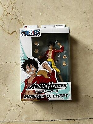 Anime Heroes Monkey D. Luffy One Piece Action Figure by Bandai 