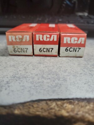 *LOT OF 3* RCA 6CN7 NOS NIB Electron Vacuum Tube