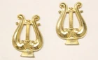 U.S. Army Officer's Collar Pin set 8403: Musician/Band Member