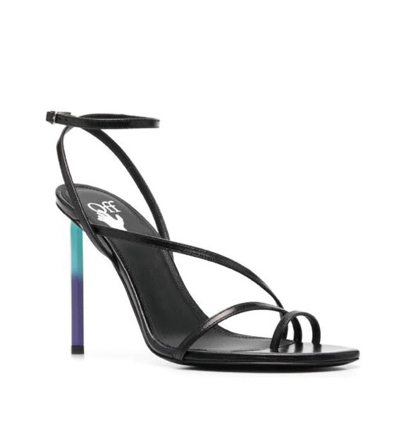 シューズ・サンダルその他 Off-White Woman Heeled sandals Black OWIJ042S24LEA001 1010 シューズ・サンダルその他 Off-White Woman Heeled sandals