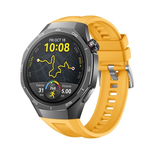 Bracelet de montre de sport en silicone 46 mm compatible avec bracelet de montre intelligente Huawei Watch GT5 Pro - Photo 8 sur 35