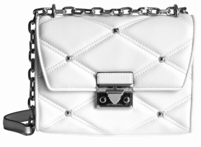 Michael Kors Umhängetasche Tasche Bag SERENA MD FLAP SHLDR optic white neu