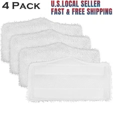 4 Pack Replacement Washable Cleaning Pad for Shark Steam & Spray Mop SK S series
