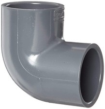 Spears 806 Series PVC Pipe Fitting, 90 Degree Elbow, Schedule 80, Socket
