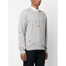 Kenzo floral-embroidered cotton sweatshirt size M