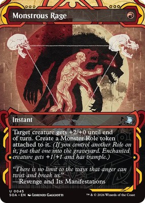 Monstrous Rage - Mystical Archives - Secrets of Strixhaven - MtG - NM