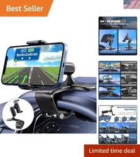 360° Rotation Car Phone Holder - Secure Dashboard Mount for 4-7” Smartphones