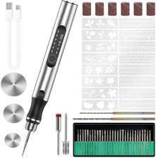 Engraving Pen with 34Bits, Portable Engraving Pen Electric Cordless Rotary Tools