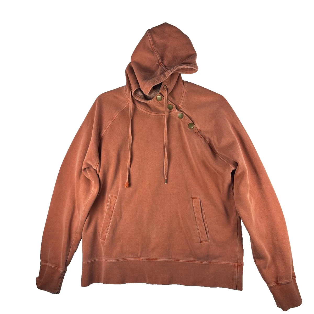 Pull Orvis Homme Taille M - Orange Col Cheminée 1/4 Zip - Idéal Randonnée Pêche