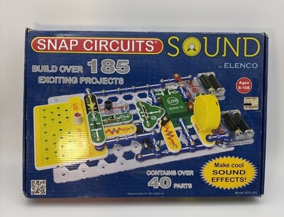 Snap Circuits Sound SCS-185 2013 Elenco 185 Projects Complete