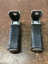 COPPIA POGGIAPIEDI PEDANE POSTERIORI UNIVERSALI CICLOMOTORE MOTO D'EPOCA VINTAGE