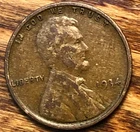 1934 Lincoln Wheat Cent Woody Wood Grain Improper Alloy Unique Eye Appeal Error