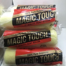 Lot Of 9 -Paint Roller Cover, 3/8" Nap, 7 INCH Magic Touch 100%  Pure Polyester