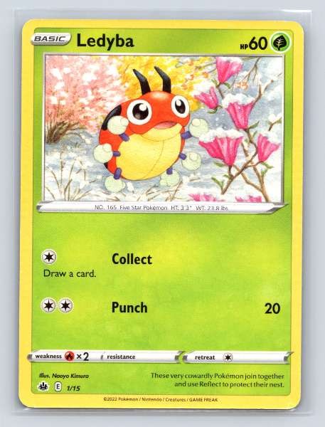 Ledyba 1/15 McDonald's Collection 2022 Common NM Pokemon TCG