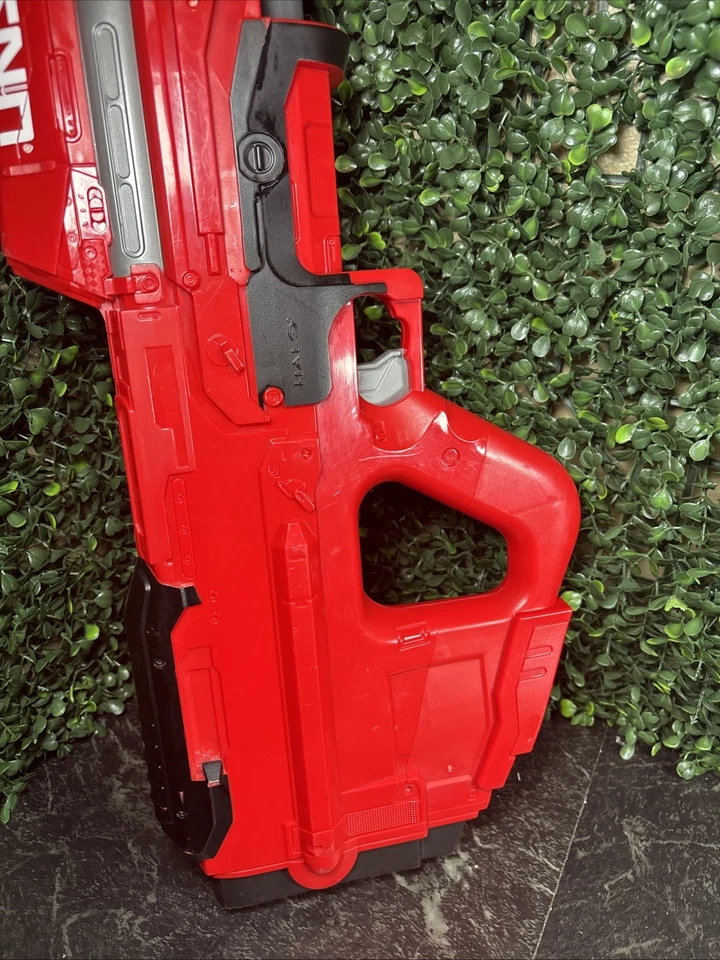 Boom Co Red Halo MA5 Blaster Rifle UNSC Dart Gun Master Chief No Clip Works Gr8 - Image 2 of 4