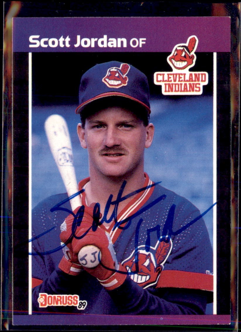 1988 Score #609 Indians  Scott Jordan Auto/ Signed in Person