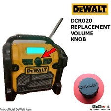 DeWalt DCR020 DAB Worksite Radio - Replacement Volume Control Knob x1