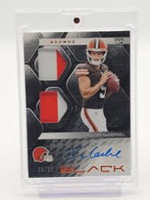 DILLON GABRIEL 2025 PANINI BLACK RPA DUAL PATCH /50 #RSM-DGL BROWNS Q6264