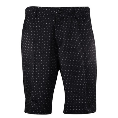 Greg Norman Herren schwarz Microlux Stretch Sternenmuster Muster Chino Short (S02)