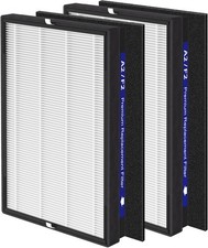 2 Pack A2 F2 True HEPA Replacement Filter Compatible with 3M Filtrete Room Purif