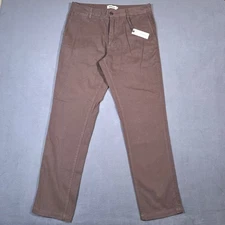 Taylor Stitch Democratic Foundation Pants Mens 32x32 Brown Espresso Trousers