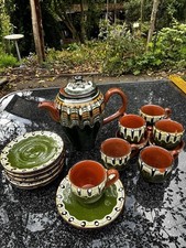 Vintage Keramik Tee-Set 14-teilig Teegeschirr