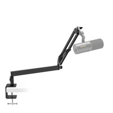 Mic Arm Desk Mount, Low Profile Boom Arm for Microphone, Adjustable Mic Stand...