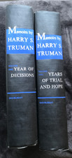 Memoirs by Harry S Truman First Edition 1955 Year of Decisions/Trial and Hope