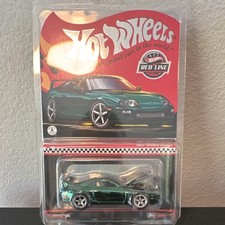 Hot Wheels Red Line Club Toyota Supra 1:64 Green Diecast Car with Case