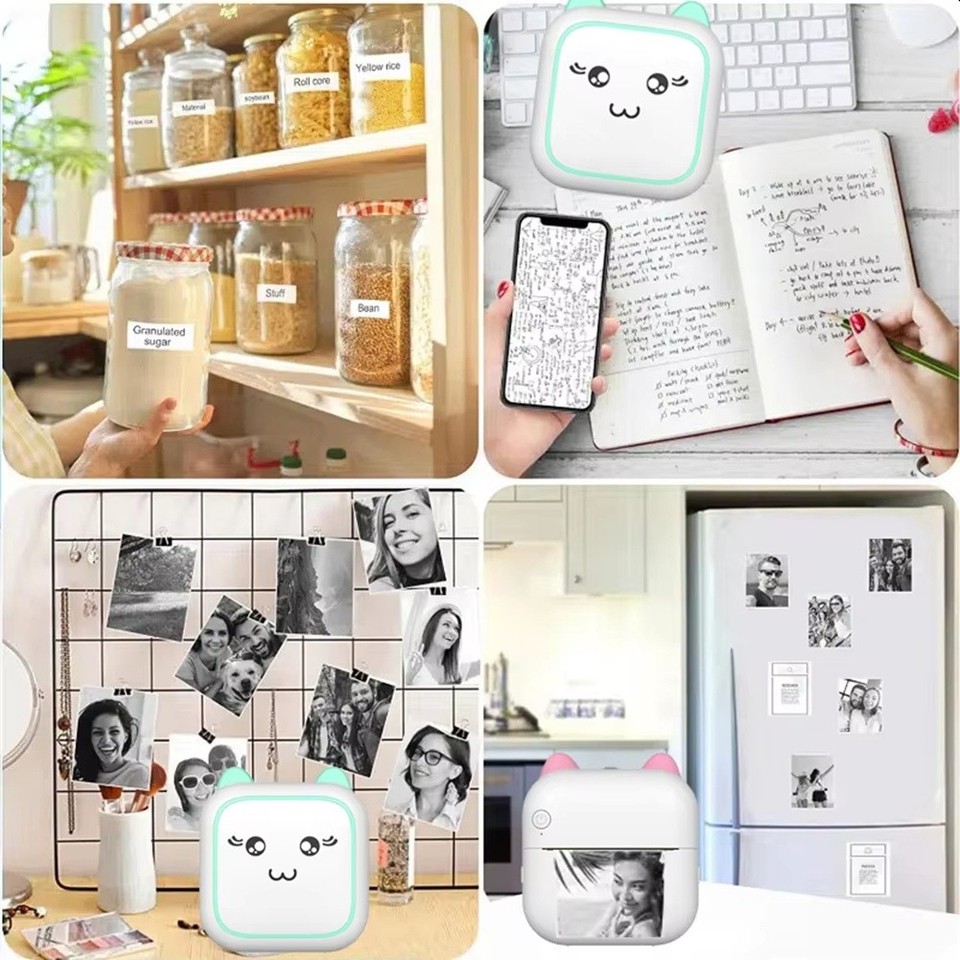 Printer Thermal Adhesive Labels Printer Sticker Bluetooth Label ...