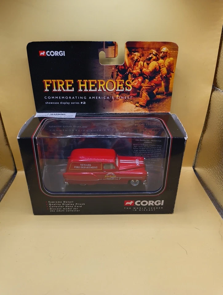 2001 CORGI FIRE HEROES 1953 PONTIAC VAN  Deputy Chief NEWARK FIRE DEPT New - Image 2 of 4
