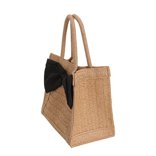 Straw Bag Miss Seaside Resort Bamboo-woven Bags Handbags for Women - Picture 7 of 13
