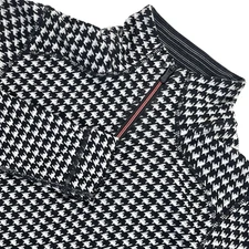 SmartWool Merino Wool 250 1/4 Zip Top Women XS Houndstooth Mid-Weight Base Layer