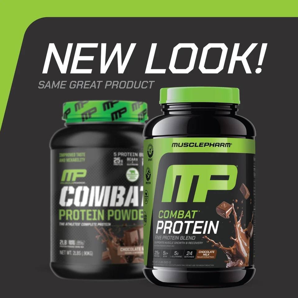 MusclePharm Combat протеиновый порошок шоколад молоко вкус питает мышцы для профессионального... - Изображение 2 из 4