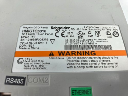 SCHNEIDER Megelis HMIGTO 6310 FREE EXPEDITED SHIPPING - Picture 4 of 7