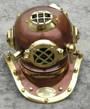 Vintage Brass Mark V U.S. Navy Diving Helmet – Maritime Collectible Décor