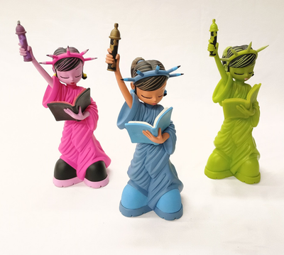 Lot of 3 Little Liberty Vinyl ESC Toy ERICK SCARECROW Lot Kaching